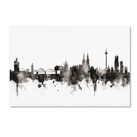 Michael Tompsett 'Cologne Germany Skyline I' Canvas Art,16x24